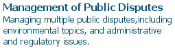 management of public disputes